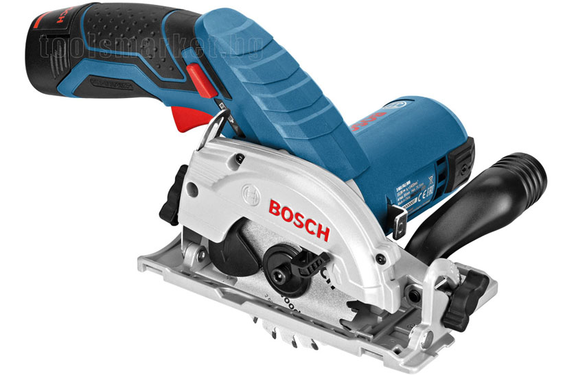Акумулаторен ръчен циркуляр Bosch GKS 10.8 V-Li, 2 x 2,0 Ah, L-BOXX 136, 0 601 6A1 000